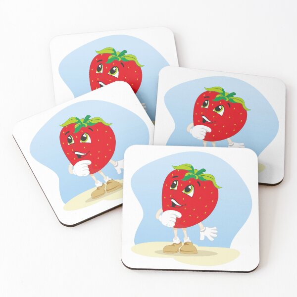 Item preview, Illustration mascot fruit strawberry. Ideal for children's stories and information designed and sold by LucianoCosmo.