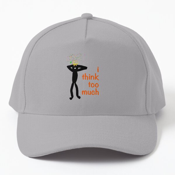 Overthink | Cartoons for stress-heads Baseball Cap