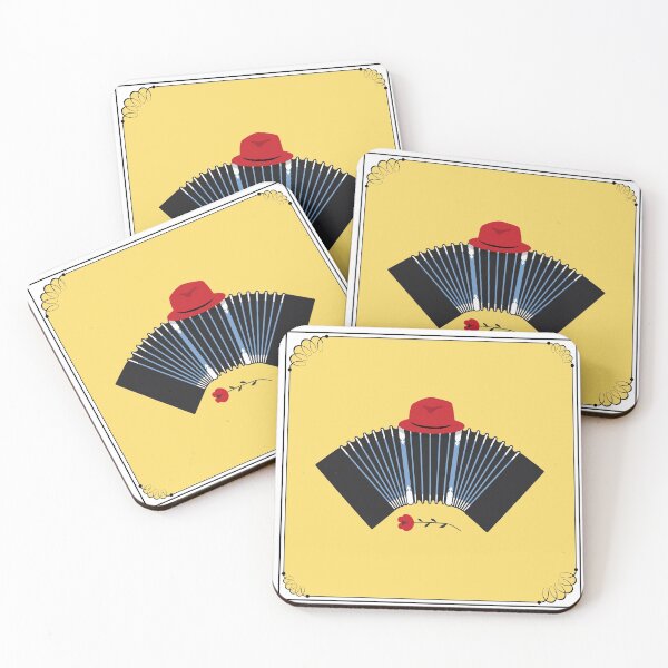 Item preview, Argentine Tango Bandoneon, Fedora and Rose Art designed and sold by infinitetango.