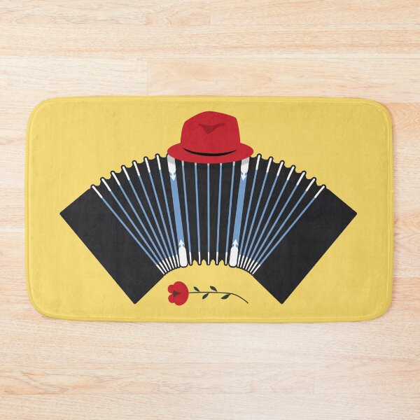 Item preview, Argentine Tango Bandoneon, Fedora and Rose Art designed and sold by infinitetango.