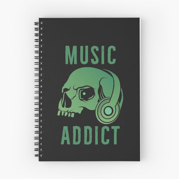 Item preview, Music Addict | Green Skull Gift Idea designed and sold by DanLopesMerch.