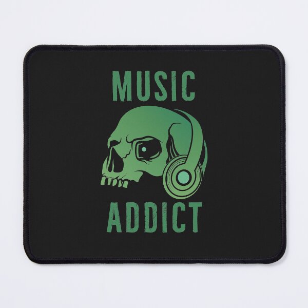 Item preview, Music Addict | Green Skull Gift Idea designed and sold by DanLopesMerch.