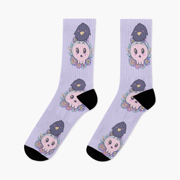 Item preview, Pastel Goth Raven & Skull designed and sold by GrimButterfly.