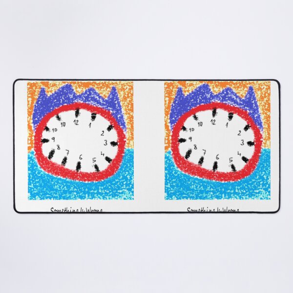 Item preview, Something Is Wrong clock designed and sold by miaterinka.