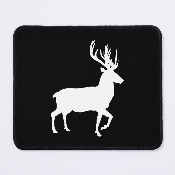 Item preview, White Coloured Scottish Stag Silhouette designed and sold by MacPean.