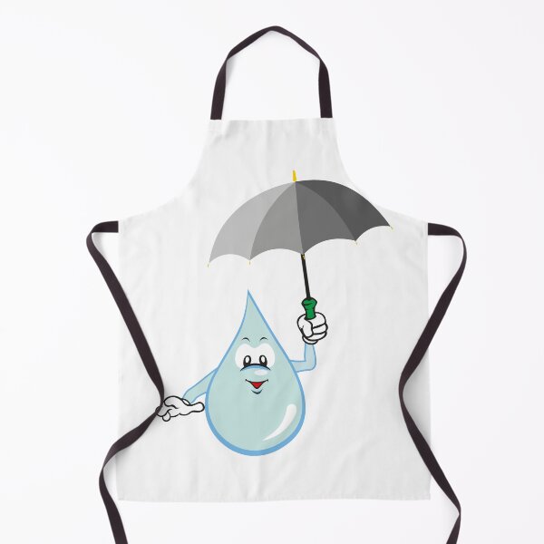 Item preview, Illustration mascot drop of water holding an umbrella. Ideal for children's stories and information designed and sold by LucianoCosmo.