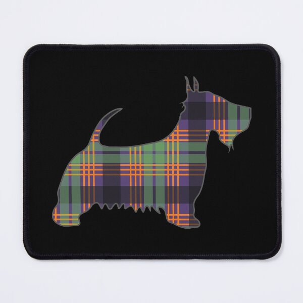 Item preview, Purple, Green and Orange Tartan Scottish Terrier Dog Silhouette designed and sold by MacPean.