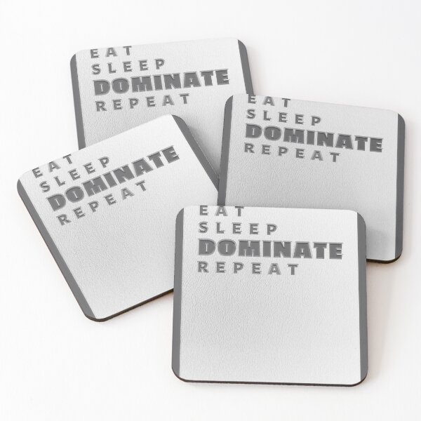 Item preview, Eat Sleep Dominate Repeat Distressed Gray - Typography designed and sold by ViewerEqualsPhoton.