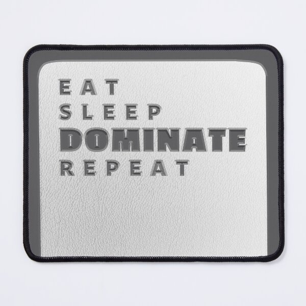 Item preview, Eat Sleep Dominate Repeat Distressed Gray - Typography designed and sold by ViewerEqualsPhoton.