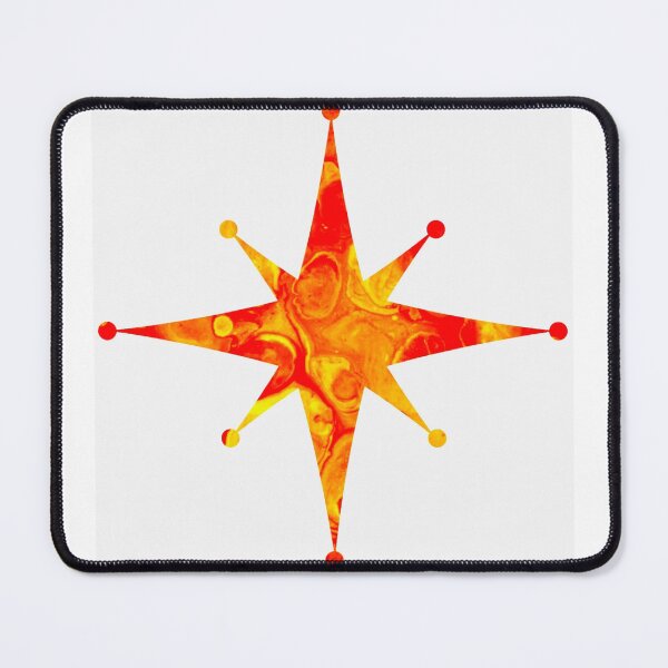 Item preview, Fire Burst Star designed and sold by PaintedbyCarol.