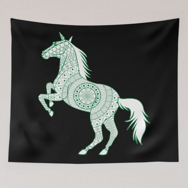 Item preview, Green horse mandala designed and sold by YuneDesigns.