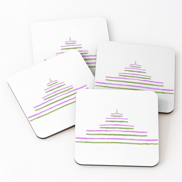 Item preview, Lined triangle - purple and green designed and sold by Nadia Arsky.