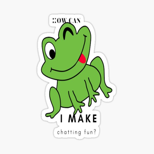 "How can I make chatting fun?Tshirt funny group chat names" Sticker for