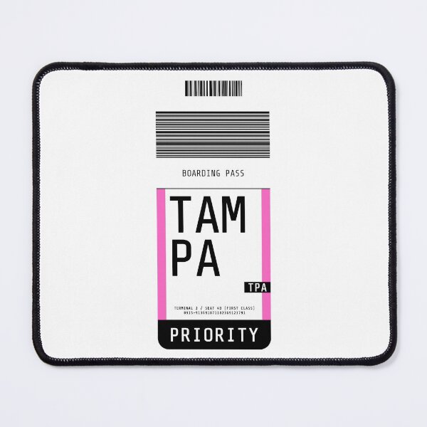 Item preview, Tampa Boarding Pass TPA (Pink) designed and sold by lukassfr.
