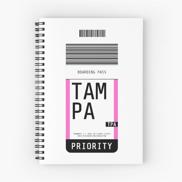 Item preview, Tampa Boarding Pass TPA (Pink) designed and sold by lukassfr.