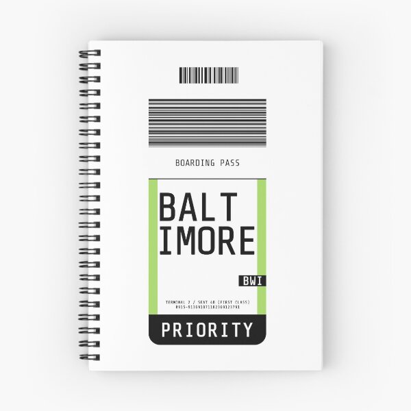 Item preview, Baltimore Boarding Pass BWI designed and sold by lukassfr.