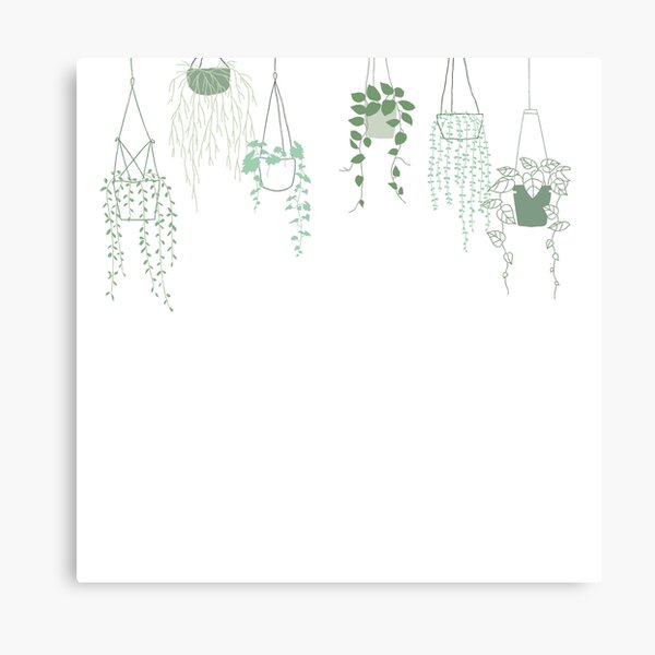 Item preview, Hanging Planters Green Potted Plants Cute designed and sold by Vintage Mag.