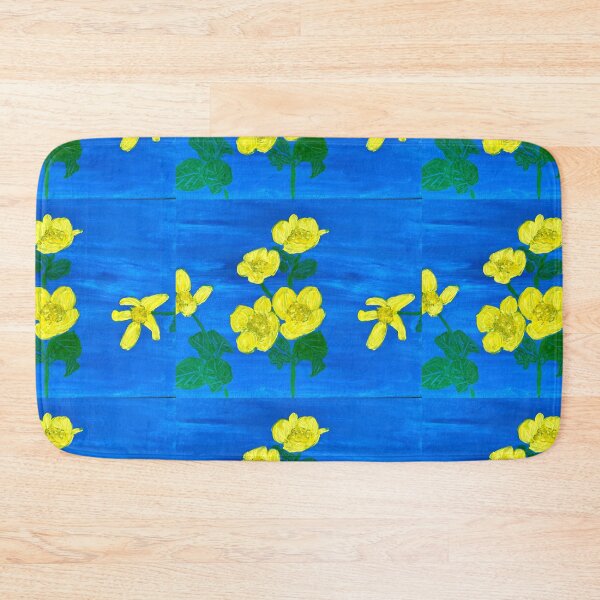 Item preview, Zingy Yellow on Blue  designed and sold by Ruth Breen Artwork .