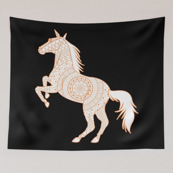 Item preview, Orange horse mandala designed and sold by YuneDesigns.