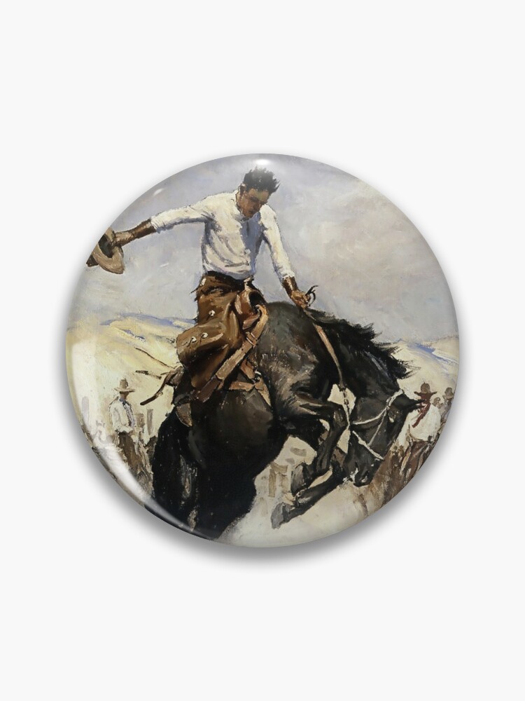 Breezy Riding” Western Art by WHD Koerner Throw Pillow by Patricia