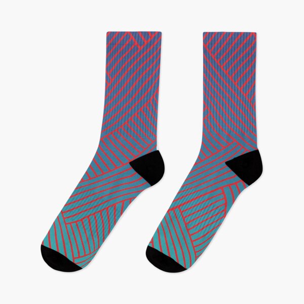 Item preview, Vibrating Stripe Pattern in Red, with Blue Green Gradation designed and sold by Neil Feigeles.