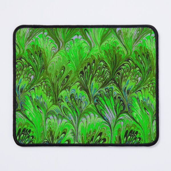 Item preview, MARBLED PAPER,ABSTRACT BRIGHT GREEN BLUE SWIRLS AND SHADES  designed and sold by BulganLumini.