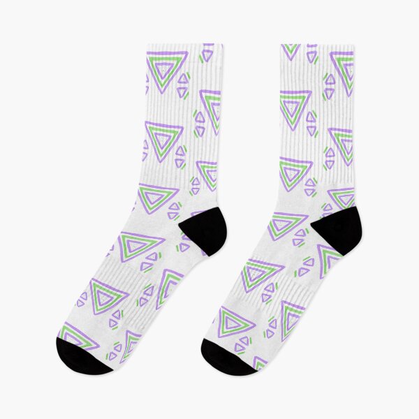 Item preview, Abstract triangles watercolour - green and purple designed and sold by Nadia Arsky.