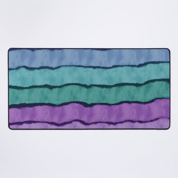 Item preview, Bright Watercolor Stripes - Purple, Green, Blue designed and sold by Whoopsidoodle.