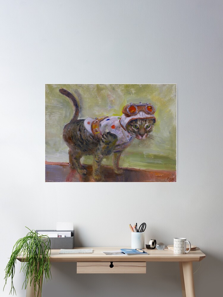 Thumbnail 1 of 3, Poster, Polka-Dot Cat designed and sold by jasoncmeyer.