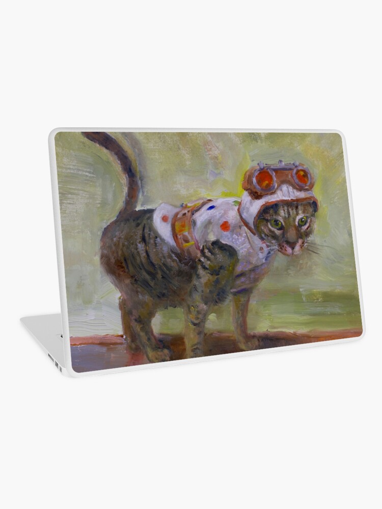 Thumbnail 1 of 2, Laptop Skin, Polka-Dot Cat designed and sold by jasoncmeyer.