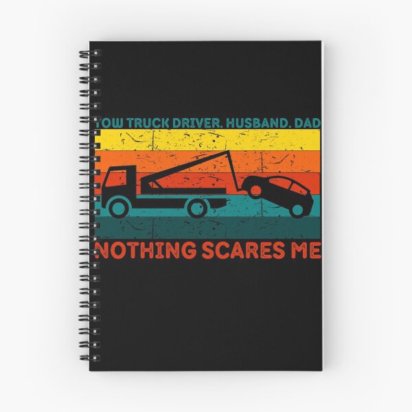 Item preview, Tow Truck Driver Husband Dad Nothing Scares Me Vintage | Funny Tow Truck Operator Dad designed and sold by brooklyntowner.
