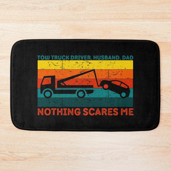 Item preview, Tow Truck Driver Husband Dad Nothing Scares Me Vintage | Funny Tow Truck Operator Dad designed and sold by brooklyntowner.