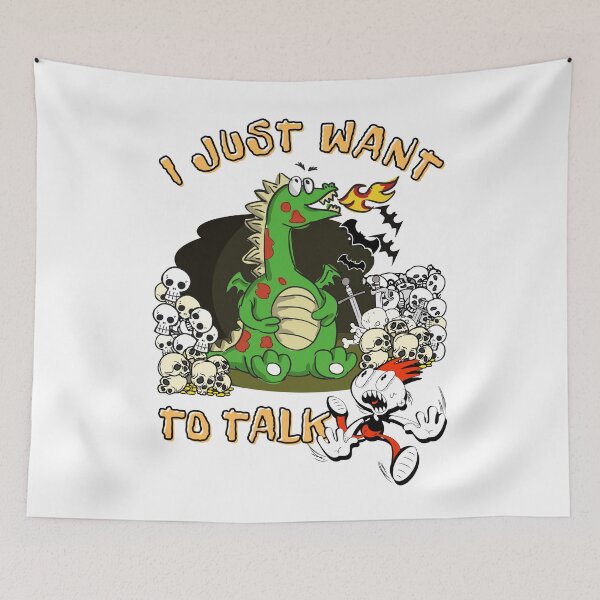 Item preview, Halloween Dragon/ I Just Want To Talk Dragon/ Funny Halloween designed and sold by Designs By YL.