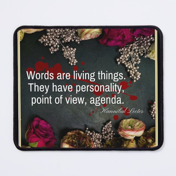 Hannibal Words Have an Agenda Quote Mask for Sale by orionlodubyal