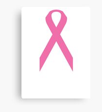 Breast Cancer Awareness ribbon Canvas Print