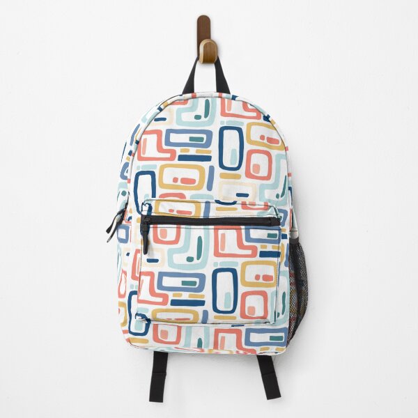 Item preview, Square Geometric Pattern in Orange Blue designed and sold by KathrinLegg.