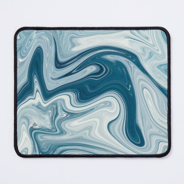 Item preview, White Blue Liquid Marble Texture designed and sold by NECHSTORE.