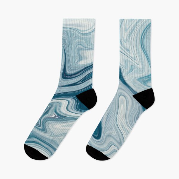 Item preview, White Blue Liquid Marble Texture designed and sold by NECHSTORE.