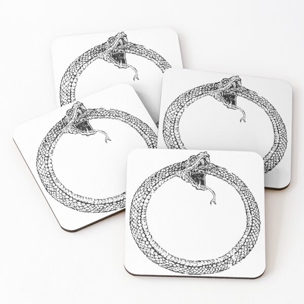 Item preview, Snake Eating Tail Eternal Recurrence Nietzsche Philosophy designed and sold by quietcricket.