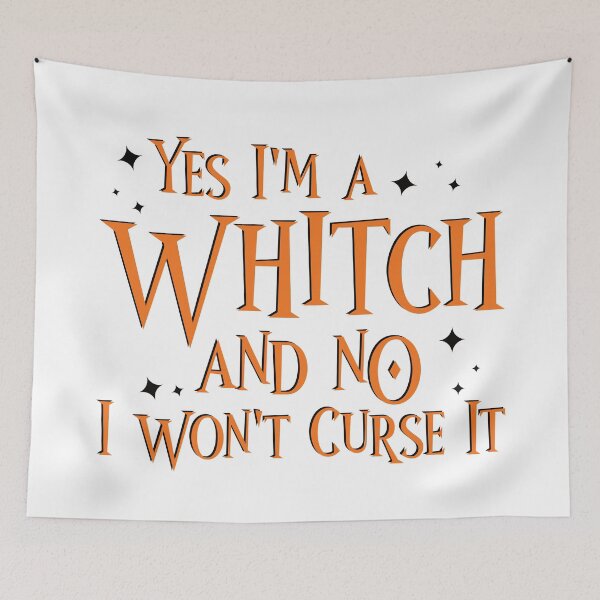 Item preview, Yes I'm A Witch - Spooky Halloween Curse designed and sold by LarrysDesigns.