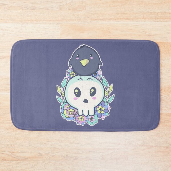 Item preview, Pastel Goth Kawaii Raven & Skull designed and sold by GrimButterfly.