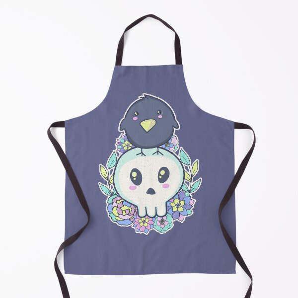 Item preview, Pastel Goth Kawaii Raven & Skull designed and sold by GrimButterfly.
