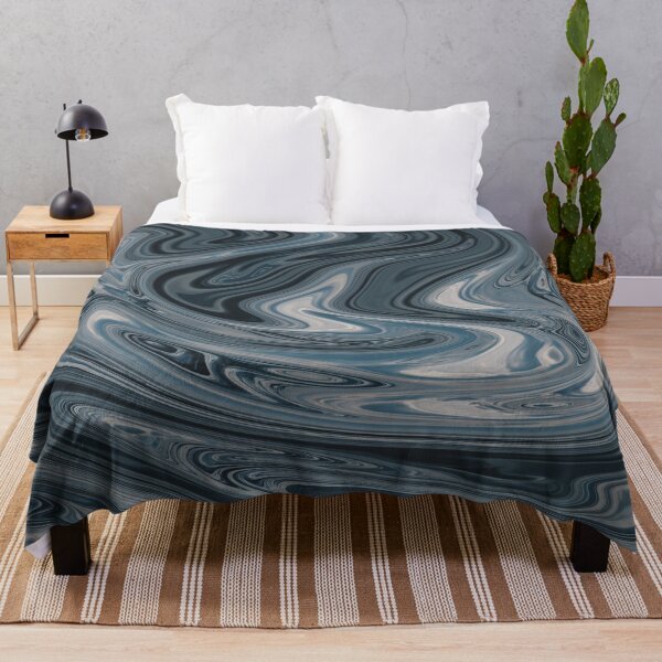 Item preview, Dark Blue Liquid Marble Texture designed and sold by NECHSTORE.