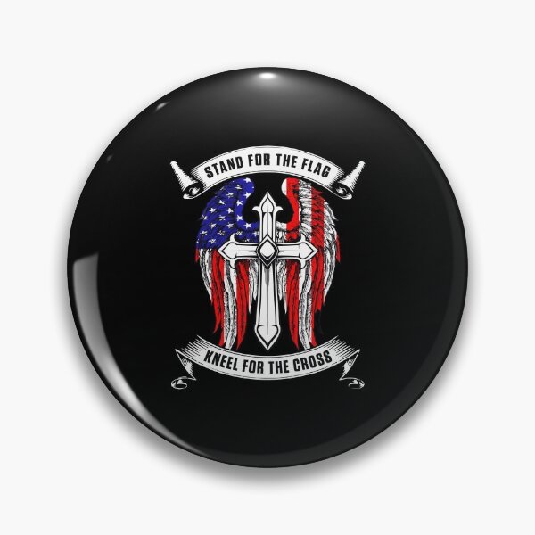 Item preview, I Stand For The Flag And Kneel For The Cross designed and sold by herwinv.