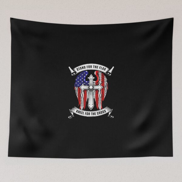 Item preview, I Stand For The Flag And Kneel For The Cross designed and sold by herwinv.