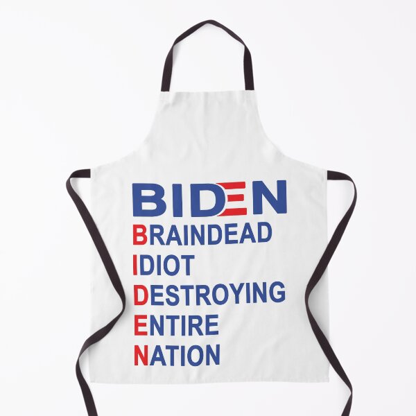 Item preview, Biden Braindead Idiot Destroying Entire Nation, Anti Joe Biden, Anti Biden designed and sold by Mirnamar.
