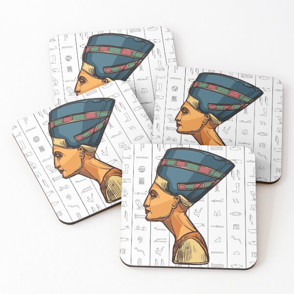 Item preview, Hand drawn Nefertiti Ancient Egypt Goddess designed and sold by Red-ElYoubi.