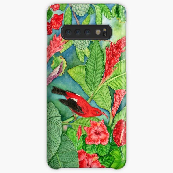 Red Iiwi Garden Samsung Galaxy Snap Case