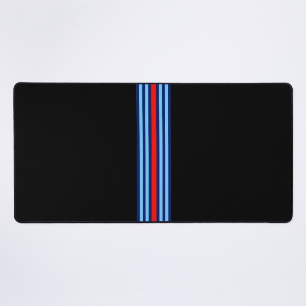 Item preview, Martini Racing Stripes Black Background – Classic Motorsport Livery, Retro Racing Stripe Design designed and sold by Road To Track.