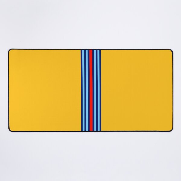 Item preview, Yellow Martini Racing Stripes Poster – Classic Livery Art designed and sold by Road To Track.